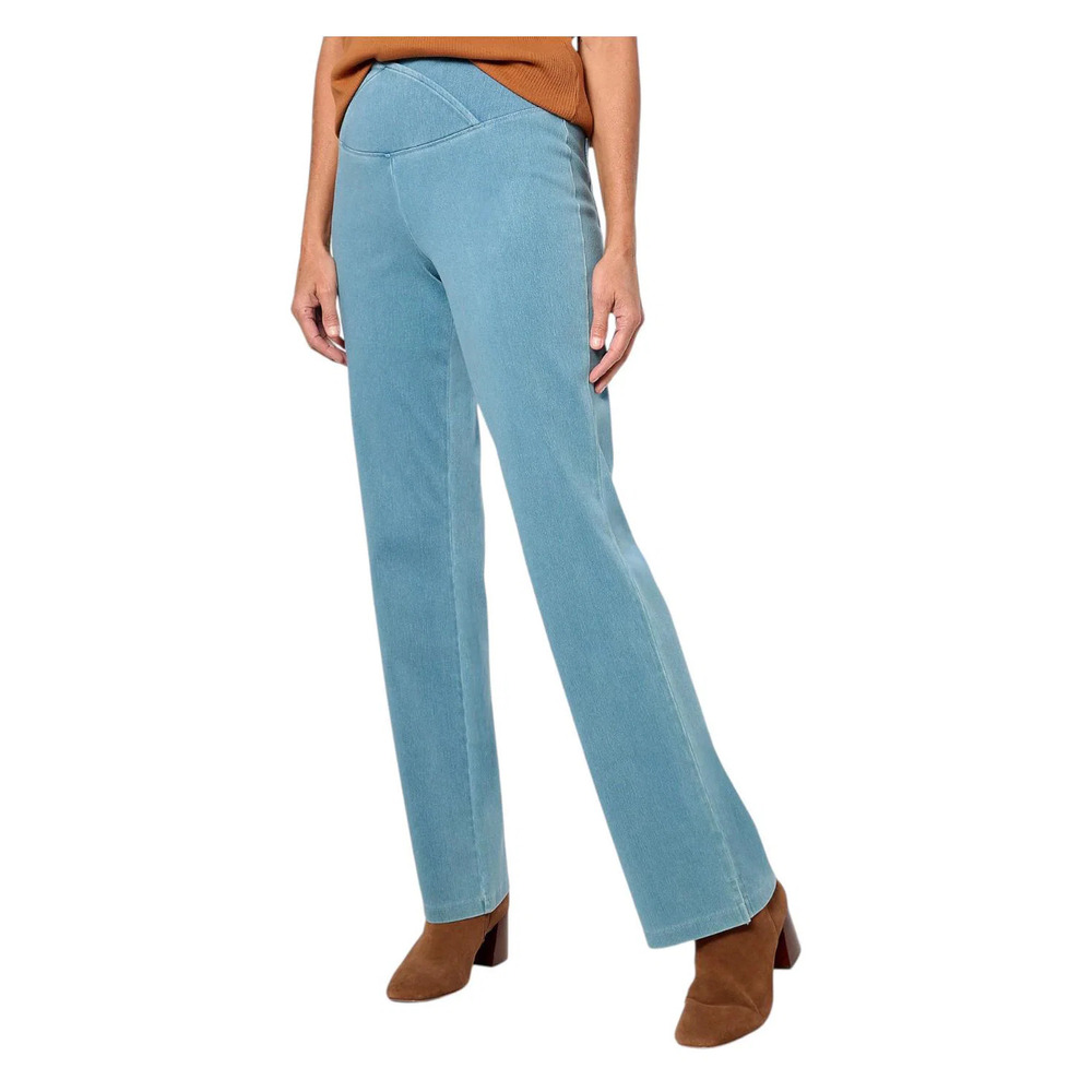 Women with Control Women's Elite Prime Stretch Denim Flare Pants Stone - Tall
